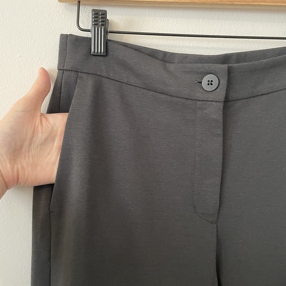 Eileen Fisher Straight Leg Trouser Pants Gray Size S Petite Capsule Basic Career - Picture 4 of 7